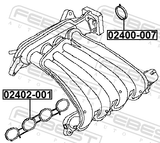 Febest 02402-001 Intake Manifold Gasket