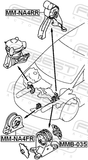 Febest MMB-035 Left Engine Mount Bushing