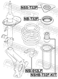 Febest NB-T32F Front Shock Absorber Bearing