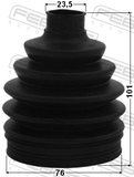 Febest 1217-MC Boot Outer CV Joint Kit 76X101X23.5