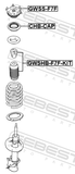Febest GWSS-F7F Front Shock Absorber Mounting