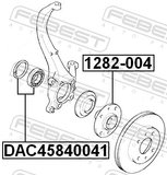 Febest DAC45840041 Front Wheel Bearing 45X84X39X41