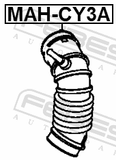 Febest MAH-CY3A Air Cleaner Hose