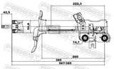 Febest 02660802FL Shock Absorber Front Left