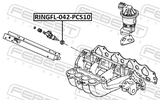 Febest RINGFL-042-PCS10 O-Ring Fuel Injector PCS 10