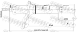 Febest 12110-021FL Shock Absorber Front Left Gas.Twin Tube