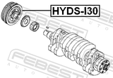 Febest HYDS-I30 Crankshaft Pulley