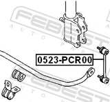 Febest 0523-PCR00 Rear Stabilizer Link / Sway Bar Link