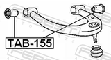 Febest TAB-155 Bushing, Front Upper Control Arm