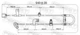 Febest 04606-019 ABS Sensor Rear Left