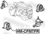 Febest HM-CFMTFR Front Engine Mount Mt