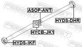 Febest HYCB-JK1 Drive Shaft Bearing (Repair Kit)