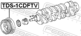 Febest TDS-1CDFTV Crankshaft Pulley 1CDFTV