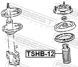 Febest TSHB-12 Universal Boot With Jounce Bumper, Shock Absorber