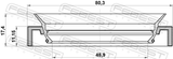 Febest 95HAY-50801117L Drive Shaft Oil Seal 48.9X80.3X11.15X17.4