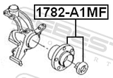 Febest 1782-A1MF Front Wheel Hub