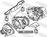 Febest MM-H58DM Rear Differential Mount