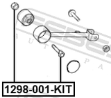 Febest 1298-001-KIT Suspension Arm Bolt W/ Washer Repair Kit