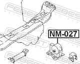 Febest NM-027 Left Engine Mount Mt