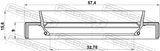 Febest 95HBY-34570916L Drive Shaft Oil Seal 32.75X57.4X9X15.6