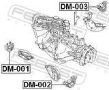 Febest DM-003 Rear Engine Mount