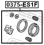 Febest 0375-ES1F Front Brake Caliper Repair Kit (Set For One Side)