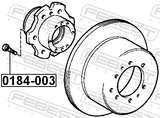 Febest 0184-003 Wheel Stud