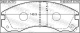 Febest 0401-K77F Pad Kit, Disc Brake, Front