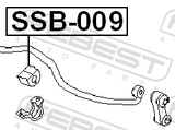 Febest SSB-009 Front Stabilizer Bar Bush D20