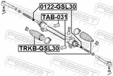 Febest 0122-GSL30 Steering Tie Rod