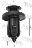 Febest 88570-119 Retainer Clip