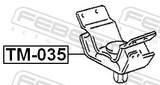 Febest TM-035 Rear Engine Mount