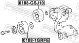 Febest 0188-GSJ10 Pulley Idler