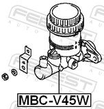 Febest MBC-V45W Brake Master Cylinder