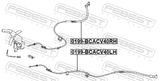 Febest 0199-BCACV40LH Parking Brake Cable, Left