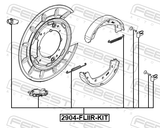 Febest 2904-FLIIR-KIT Brake Shoe Fitting Kit