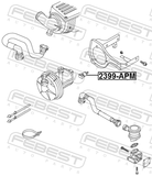 Febest 2399-APM Secondary Air Pump Mounting Pad