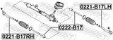 Febest 0221-B17LH Steering Tie Rod End Left