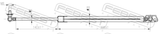 Febest 01117-009LH Tailgate Gas Strut Left