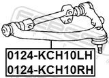 Febest 0124-KCH10RH Right Upper Front Arm