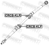 Febest CRCB-KLF Drive Shaft Bearing