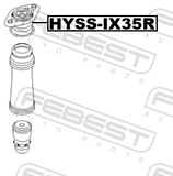Febest HYSS-IX35R Rear Shock Absorber Mounting