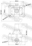 Febest 16640-001 Ignition Coil