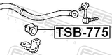 Febest TSB-775 Front Stabilizer Bar Bush D25