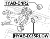 Febest HYAB-IX35RLOW Rear Knuckle Lower Bushing