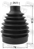 Febest 0417P-CY2 Boot Outer CV Joint Kit Pvc 74X97.5X24.5