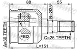 Febest 1211-MAT15 Inner CV Joint 30X35X25