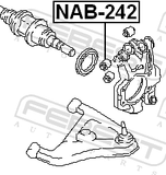 Febest NAB-242 Rear Knuckle Bushing