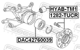 Febest HYAB-TM1 Rear Knuckle Bushing
