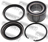 Febest DAC54960051-KIT Front Wheel Bearing Repair Kit 54X96X37X51